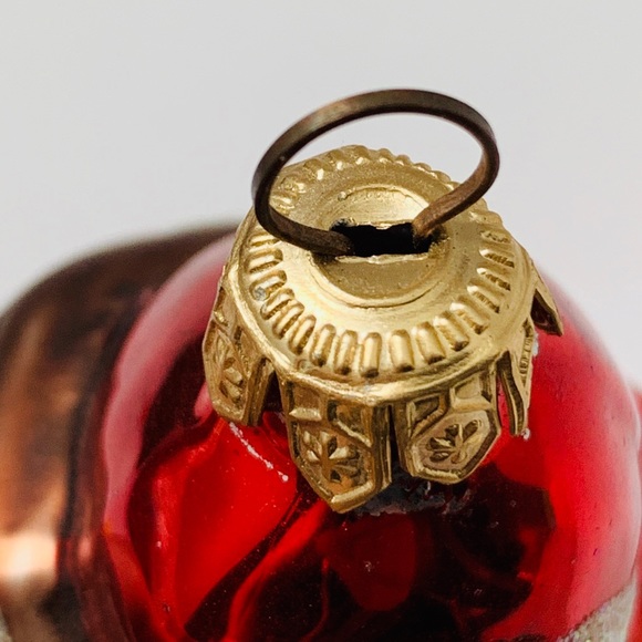 Vintage Glass Ornament Santa with Toy Bag - Picture 7 of 7